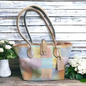 Dooney and Bourke Pastel Patch Tote -- Canvas